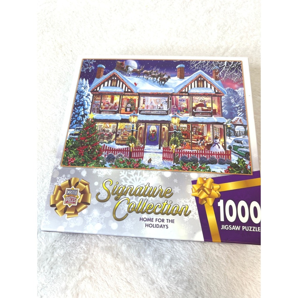 MasterPieces Signature Home for the Holidays 1000 Piece Jigsaw Puzzle NEW